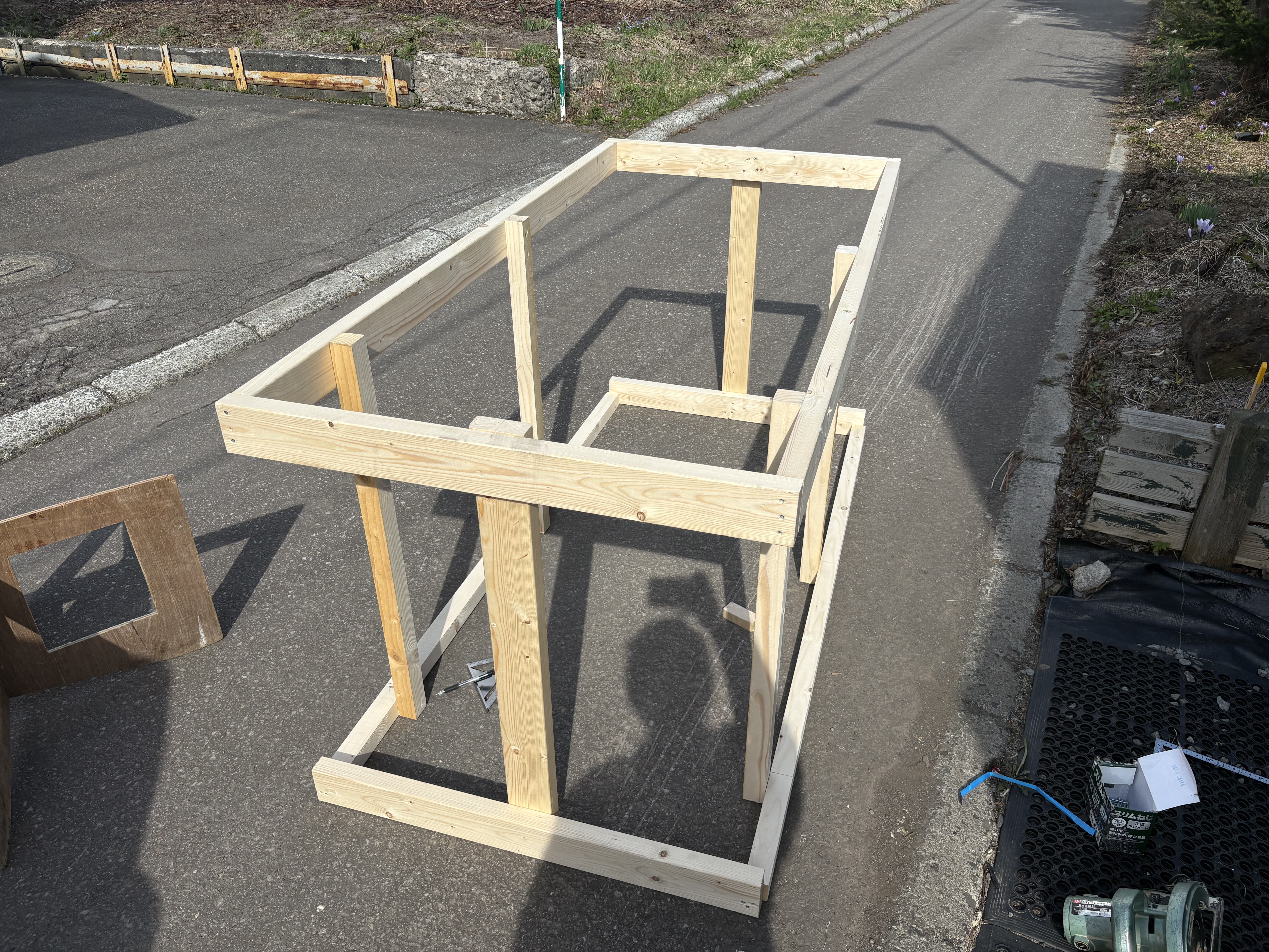 wooden frame
